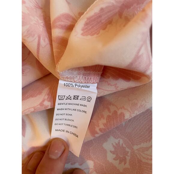 SundayUp Floral Long Sleeve Fit & Flare Mini Dress Women Size M Boho Cottagecore - Picture 3 of 9